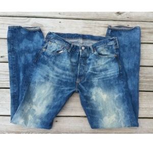 ***SOLD Levi's 501 Artist Paint Jeans Men's 34x34 - Acid